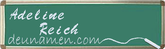 Adeline Reich Visitenkarte